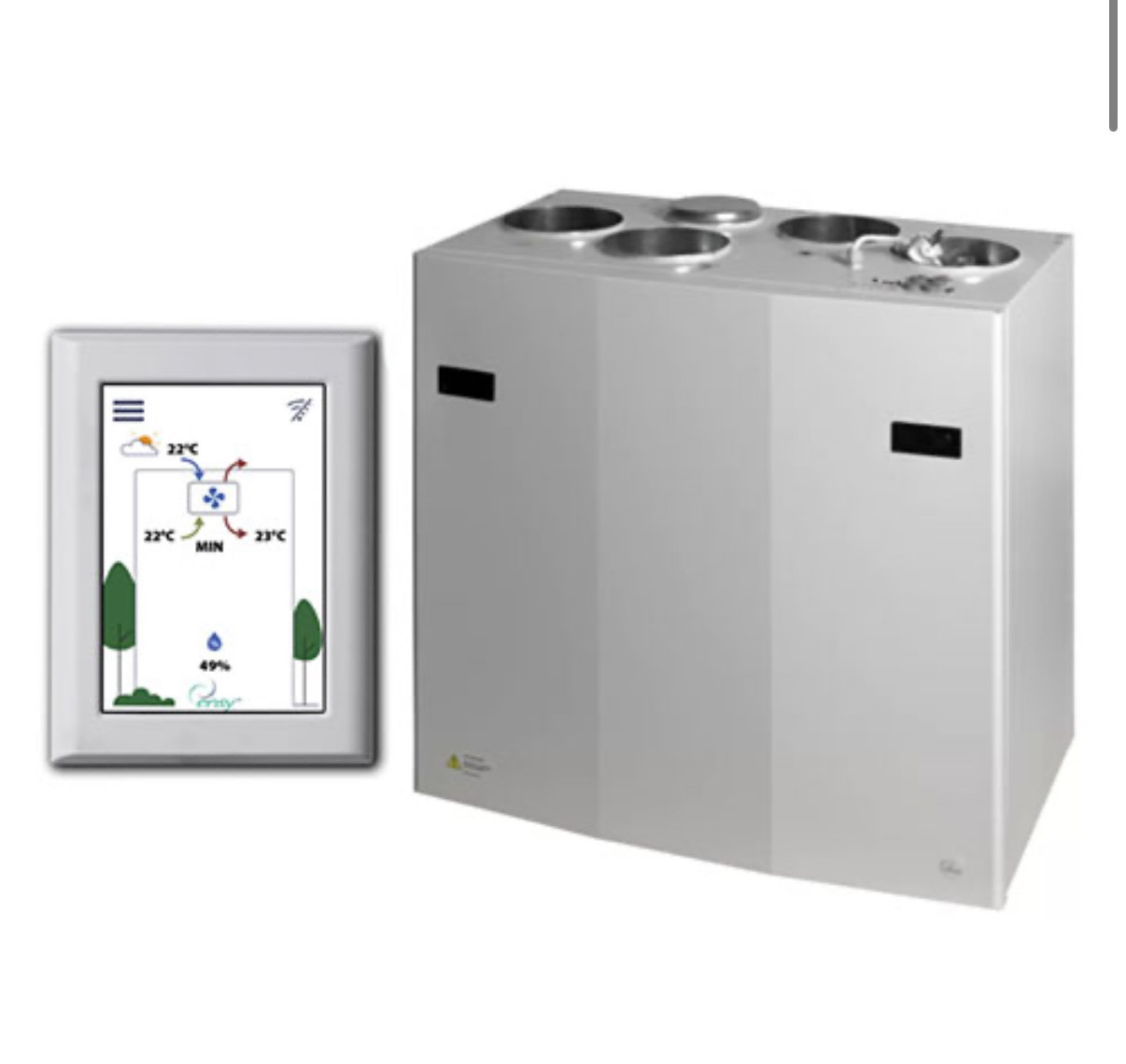 ENSY AHU ventilatsiooniseade soojustagastusega