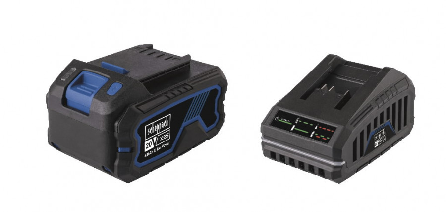Scheppach SBSK4.0 starterkit 20V aku 4,0Ah + laadija