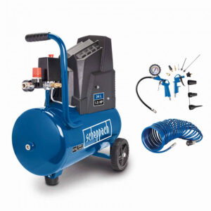 Scheppach HC25o õhukompressor 24L koos tarvikukomplekti ja voolikuga