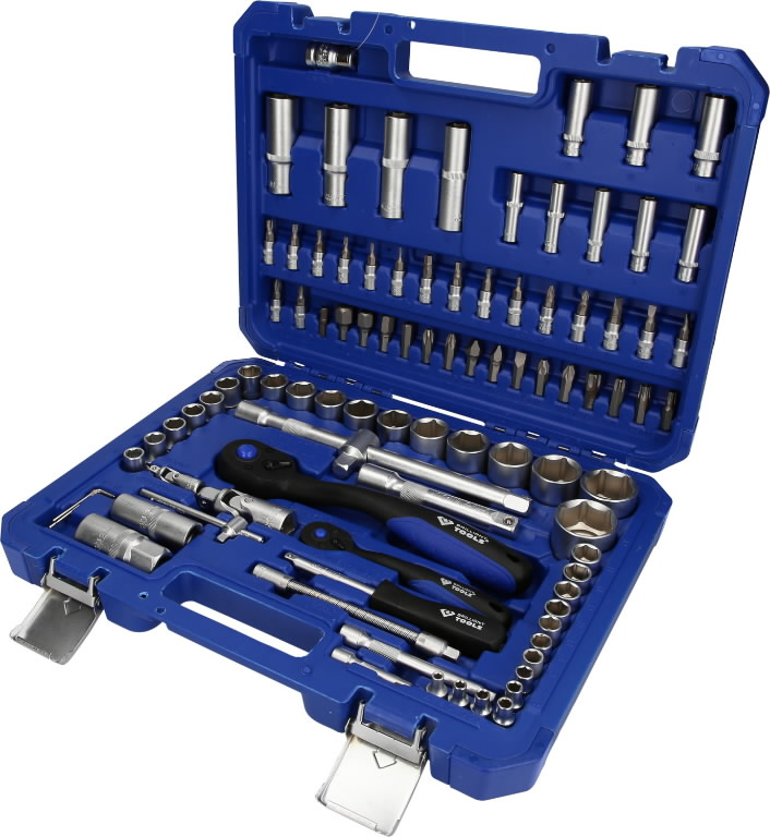 Brilliant Tools padrunikomplekt 1/4 ja 1/2 94 osa kohvris