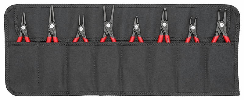 Knipex stoppertangide komplekt 8 osa kõvasulam otstega kotis