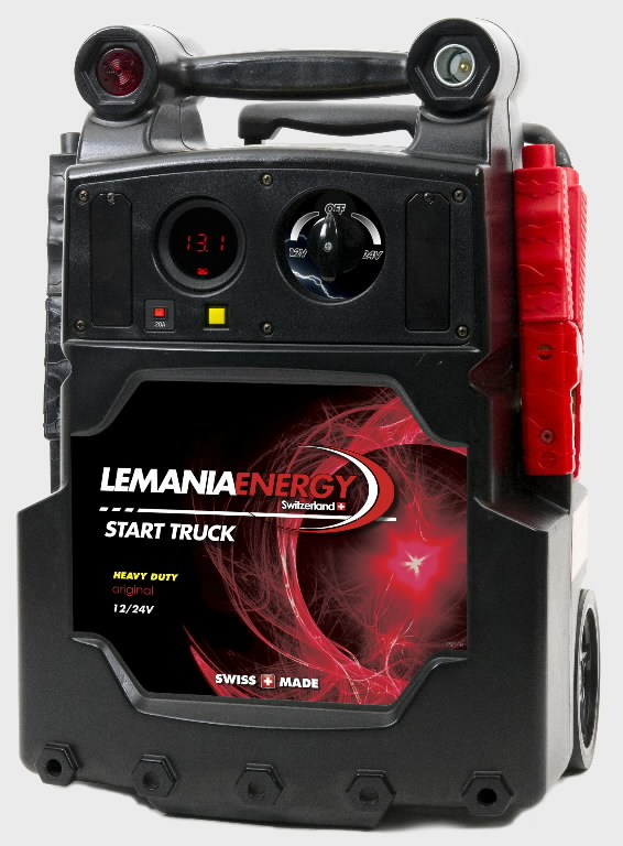 Lemania P21 käivitusabi 12V 24V 3100A 6200A booster ratastega