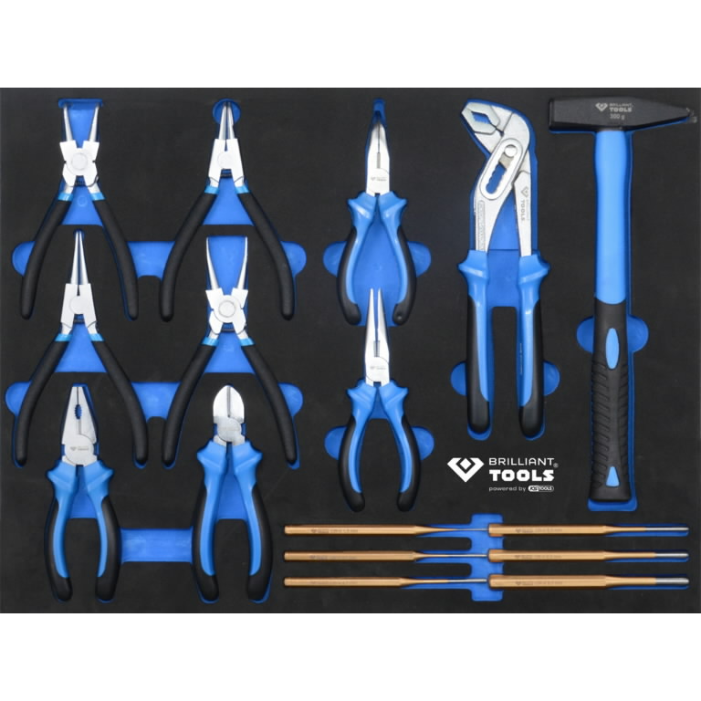 Brilliant Tools tööriistakäru 7 sahtliga + 473-osaline tööriistakomplekt – Professionaalne töökojakäru - Image 4