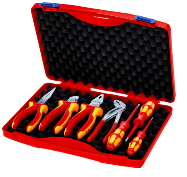 Knipex tööriistakomplekt VDE 7 osa kohvris elektrikule