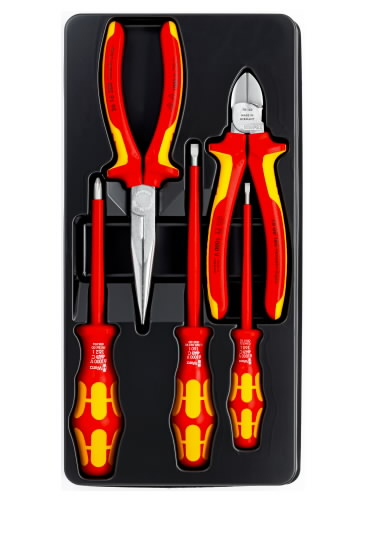 Knipex VDE komplekt Elektriku 5 osa isolatsiooniga tööriistad