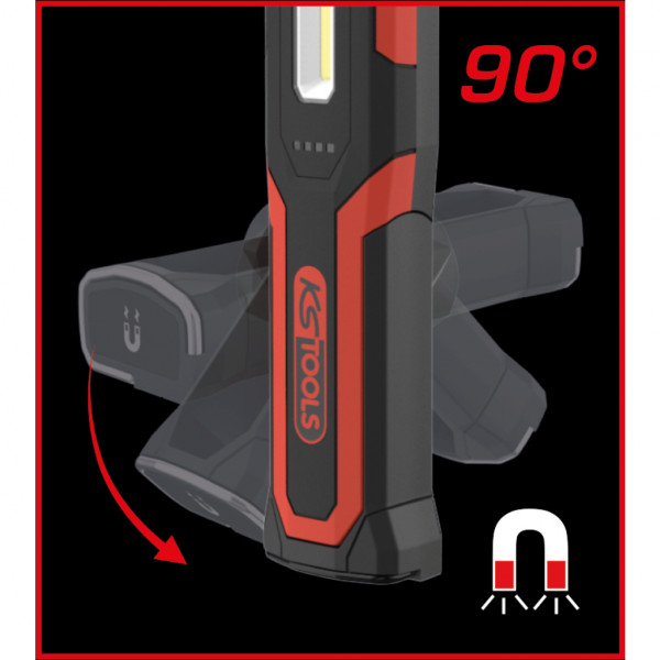 KS Tools UltimateBEAM käsilamp 1100 luumenit laetav LED töövalgusti