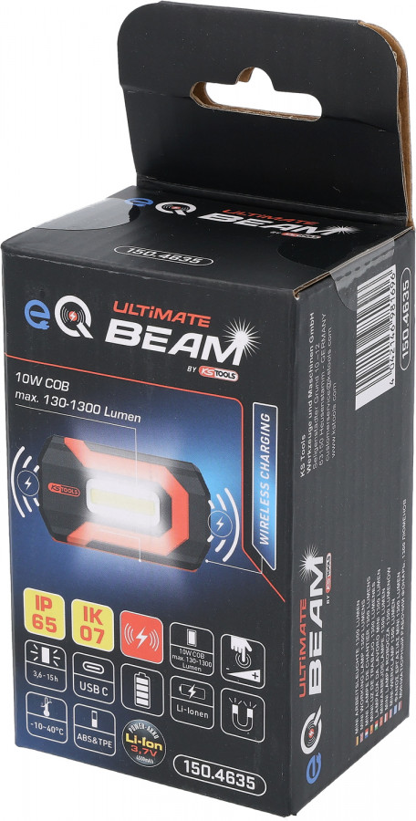 KS Tools eQi UltimateBEAM töölamp 1300 lm – Laetav LED töövalgusti - Image 4