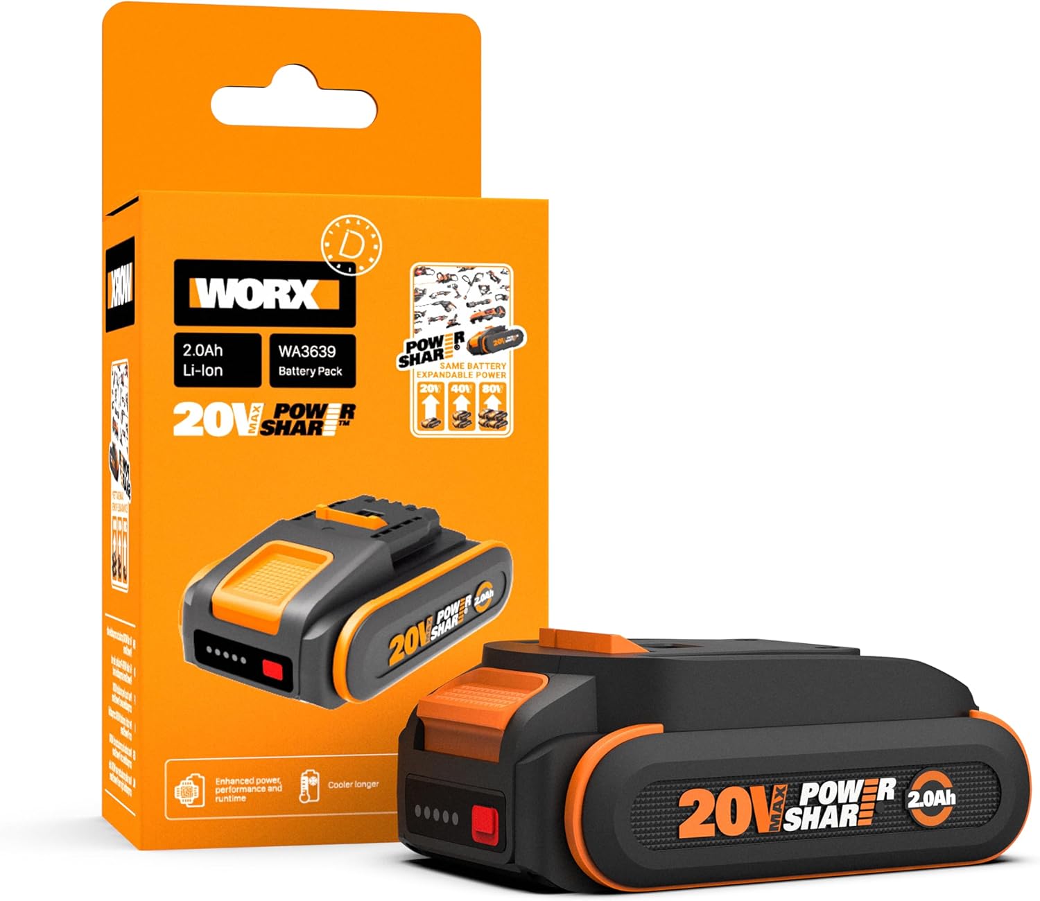 WORX 20V 2Ah aku robotniidukile