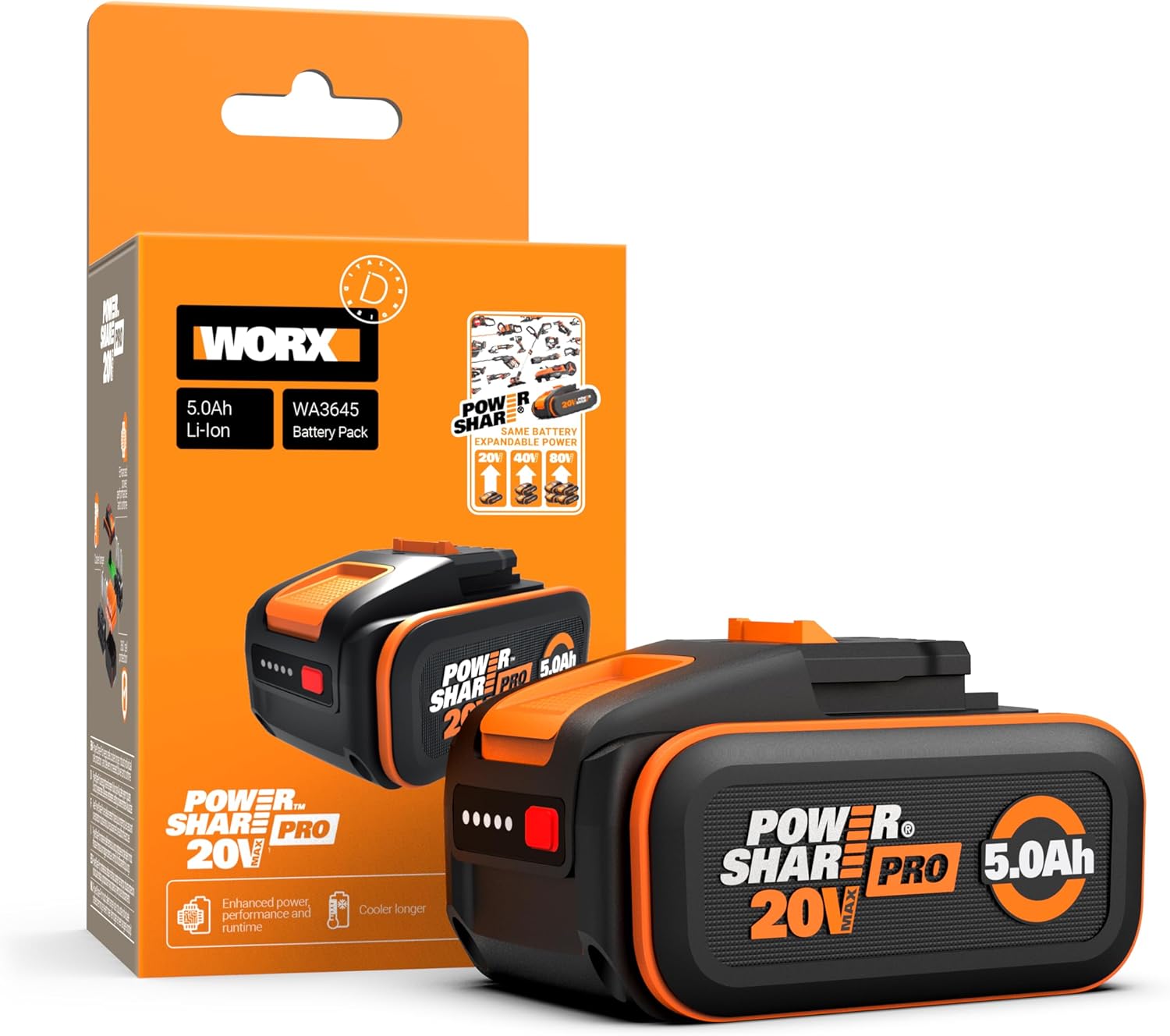 WORX 5Ah aku Landroid robotniidukile