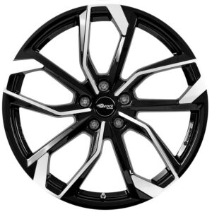 RC-DESIGN RC34 8.5X20 5X112 ET30/66.6 Must/poleeritud