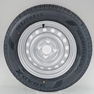 HAAGISE VELJE- JA REHVIKOMPLEKT ROADX 165/70 R13/SRW PLEKKVELG 4X13 4X100 ET30/57.1