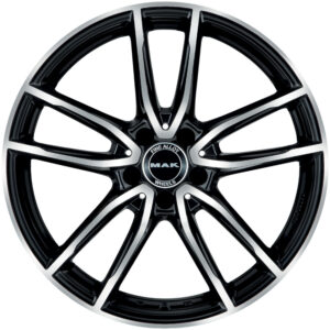 MAK EVO 8X19 5X112 ET33/66.6 Must/poleeritud