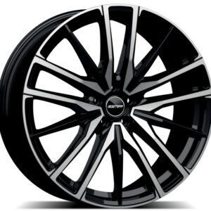 GMP SPARTA 9X20 5X112 ET35/66.6 Must/poleeritud