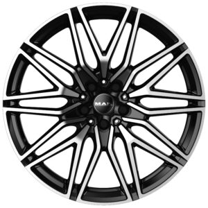 MAK STURM 10X22 5X112 ET36/66.6 Must/poleeritud