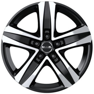 MAK STONE5 3 7X17 5X160 ET60/65.1 Must/poleeritud