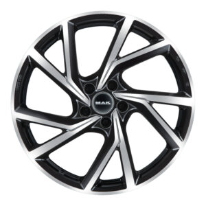 MAK KASSEL 7X17 5X100 ET38/57.1 Must/poleeritud