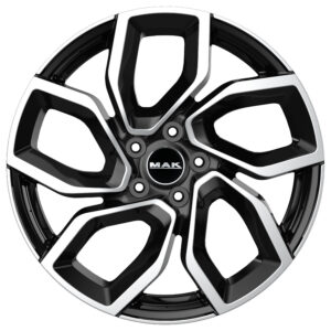 MAK APOLLO 6.5X16 4X108 ET20/65.1 Must/poleeritud