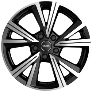 MAK QVARZ 7X17 5X100 ET39/57.1 Must/poleeritud