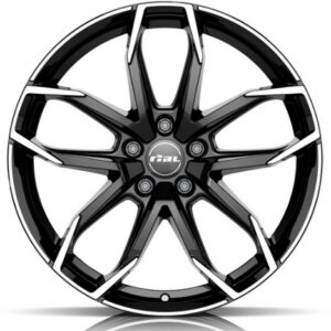 RIAL LUCCA 6.5X16 4X108 ET20/65.1 Must/poleeritud