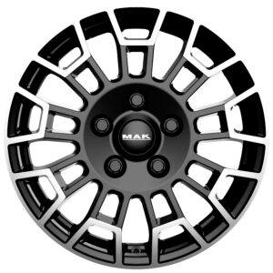 MAK NOMAD 7X17 5X112 ET50/66.6 Must/poleeritud