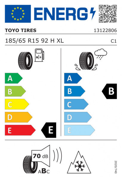TALVINE VELJE- JA REHVIKOMPLEKT 15 MICRA K14 TOYO/NISSAN VASAK - Pilt 3