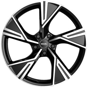 MAK STARK 10X23 5X112 ET18/66.45 Must/poleeritud
