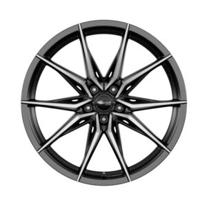 BROCK B42 8.5X19 5X112 ET30/66.6 Must/poleeritud