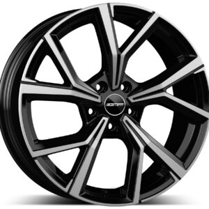 GMP MENTOR 7X17 5X100 ET45/73.1 Must/poleeritud
