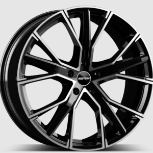 GMP GUNNER 8.5X19 5X112 ET20/66.5 Must/poleeritud