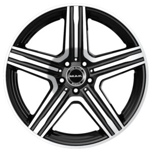 MAK LEWIS 9X21 5X112 ET31/66.6 Must/poleeritud