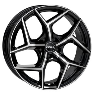 RIAL SALENTO 8X18 5X112 ET45/57.1 Must/poleeritud