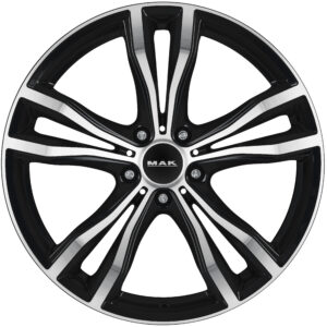 MAK X-MODE 9.5X21 5X112 ET37/66.6 Must/poleeritud