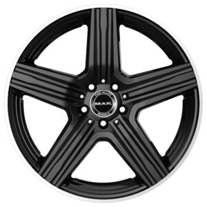 MAK LEWIS 9X21 5X112 ET45/66.6 Must/äärisega