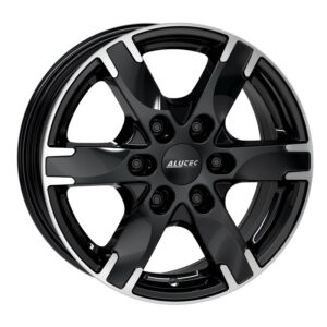 ALUTEC TITAN 7.5X17 6X114.3 ET39/66.1 Must/poleeritud