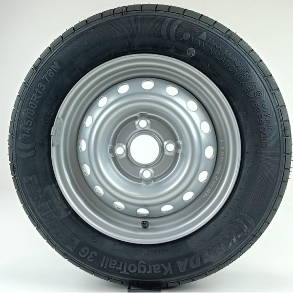 HAAGISE VELJE- JA REHVIKOMPLEKT KENDA KR209 145/80 R13/SRW Plekkvelg 4X13 4X100 ET30/57.1