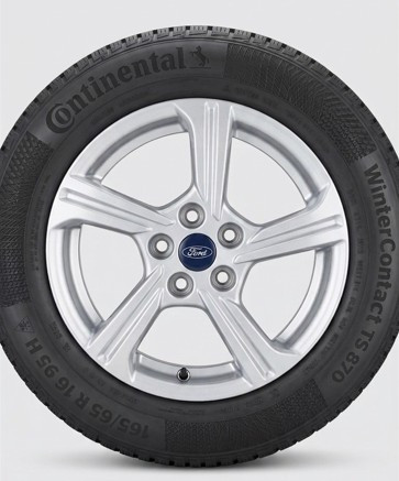 VELJE- JA REHVIKOMPLEKT FORD PUMA Z205/65 R16 CONTINENTAL WINTERCONTACT TS870 OEM L1TC-BA8510 Hõbedane DOT2022