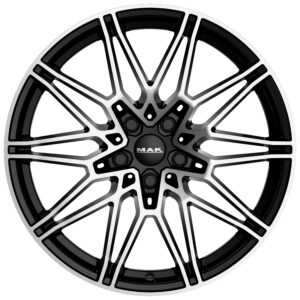 MAK KOENIG 8X19 5X112 ET48/66.6 Must/poleeritud
