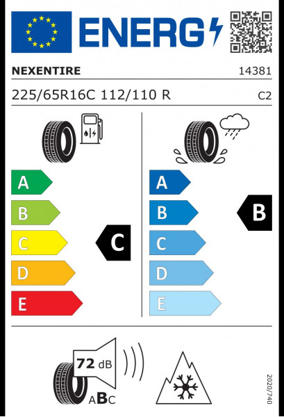 TALVINE VELJE- JA REHVIKOMPLEKT 225/65 R16C DAILY NEXEN/Plekkvelg TPMS - Pilt 3