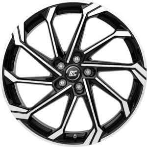 RC-DESIGN RC36 8.5X20 5X112 ET40/66.6 Must/poleeritud