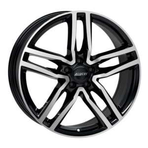 ALUTEC IKENU 7.5X17 5X112 ET45/66.5 Must/poleeritud