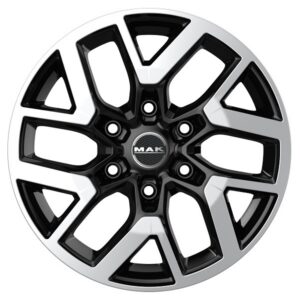MAK GRAVEL 6.5X16 6X130 ET62/84.1 Must/poleeritud